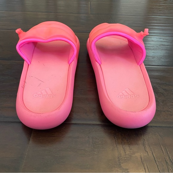 Adidas pink rubber slide sandals women’s sizes 8 - Picture 5 of 7
